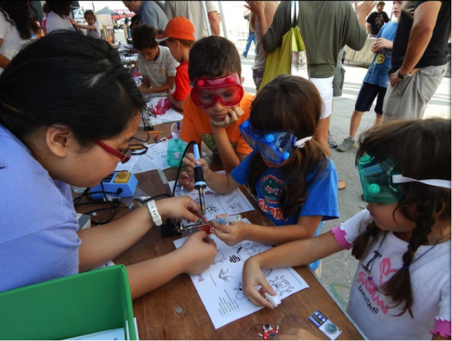 Miami Maker Faire outreach — FIU CIS Co-Produced the event. 4,000 attendees, targeted K-12 students, focus on robotics, electronics, and coding.