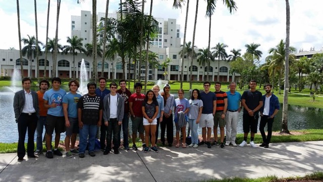 Ruben Balmaceda with his June 2016 Python PyGame workshop participants