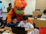 hour of code with miami heat photo