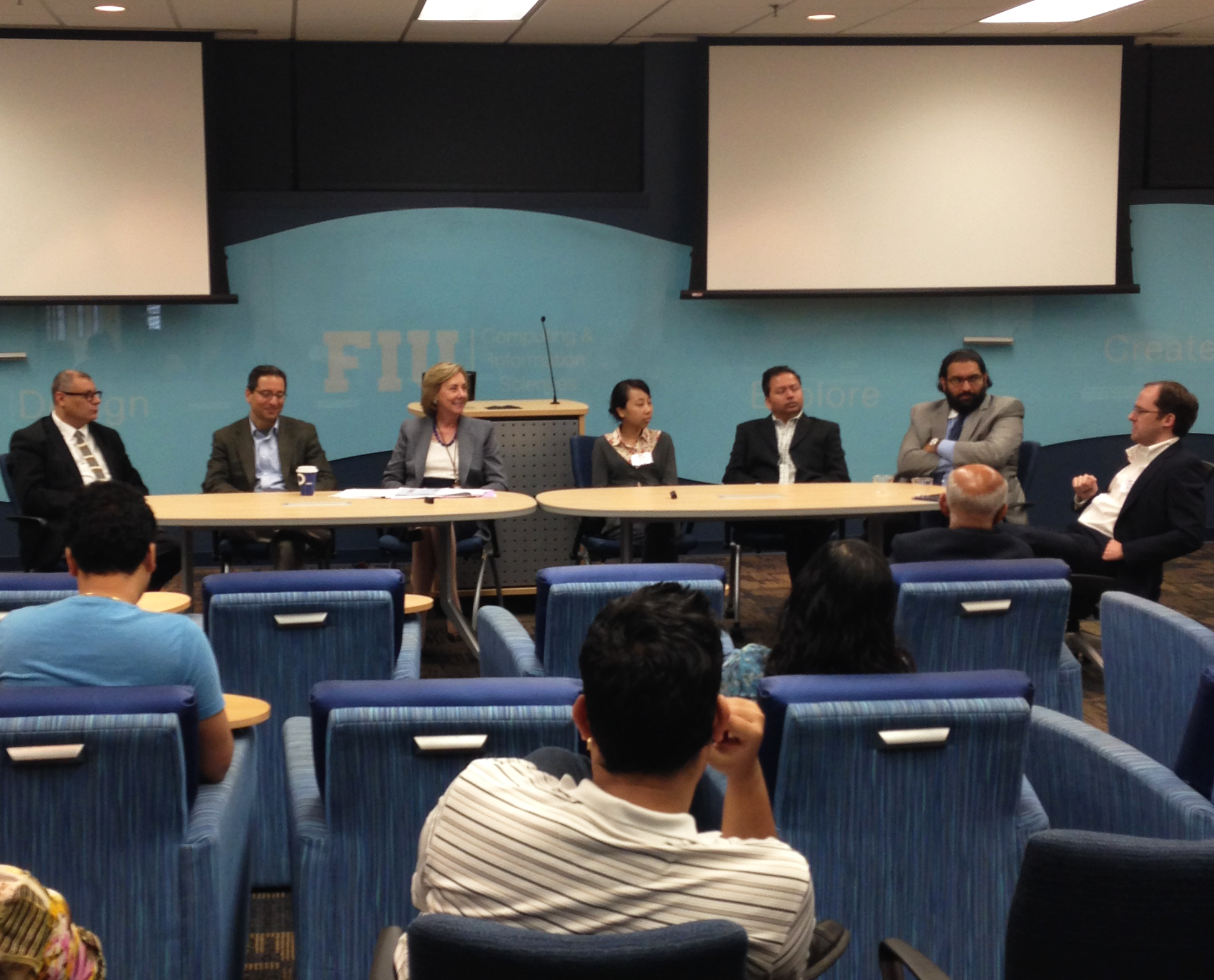 FIU SCIS  Hosted a Panel Discussion with the contribution of eight panelists from five distinguished universities across the US