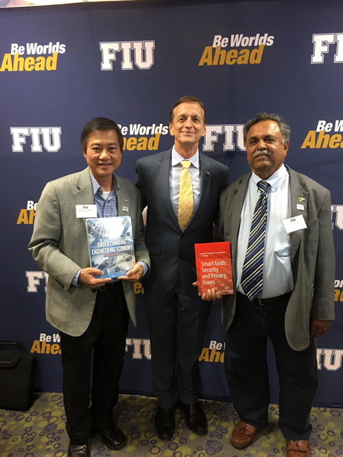 Dr. Iyengar is recognized at FIU’s Book Authors’ Recognition Reception