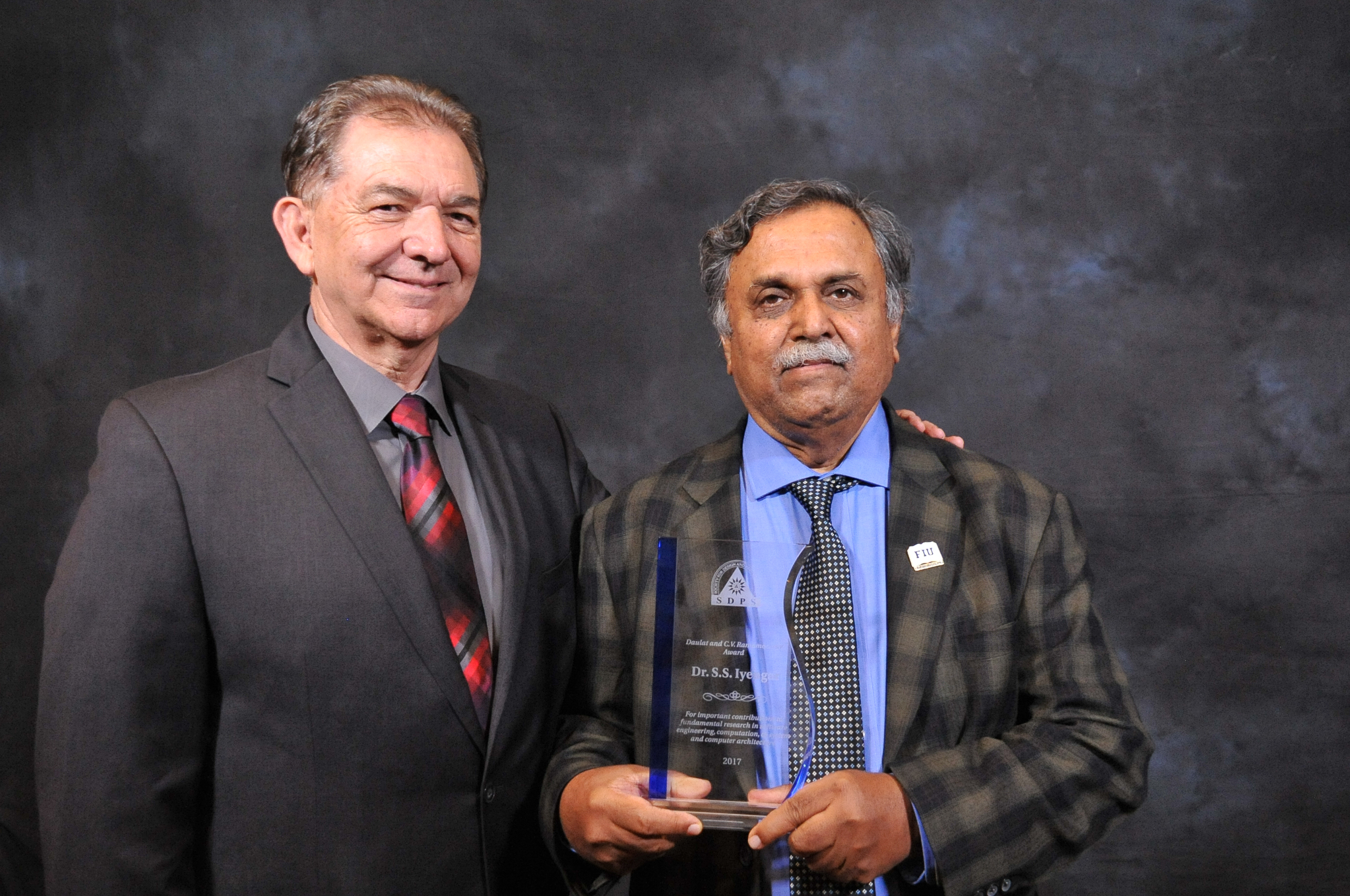 Dr. Iyengar was Awarded the Most Distinguished Ramamoorthy Award