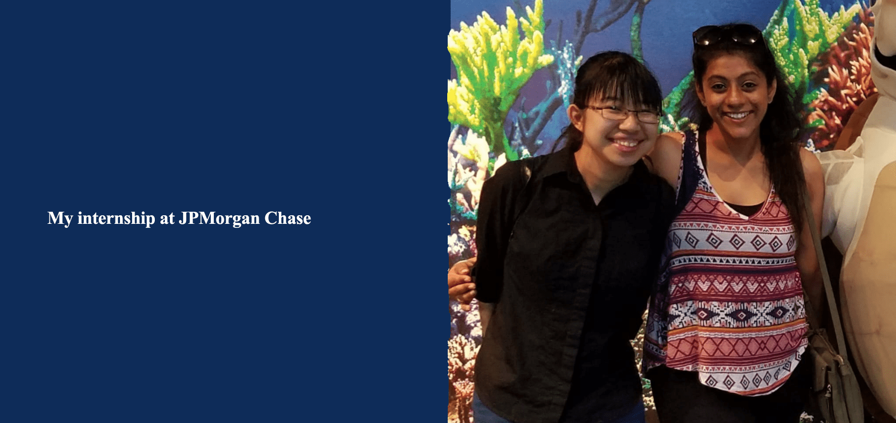 SCIS Student Shanna Sit internship experience at JPMorgan Chase