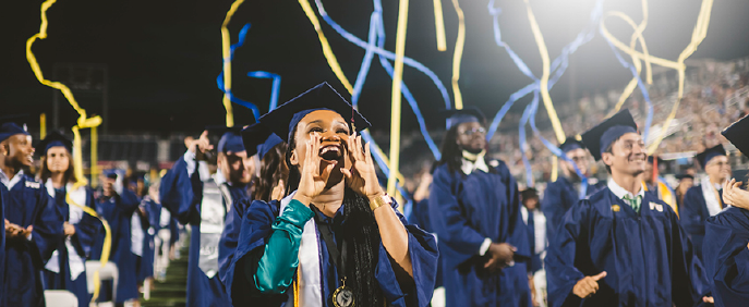 FIU Graduates Celebrating at Commencement