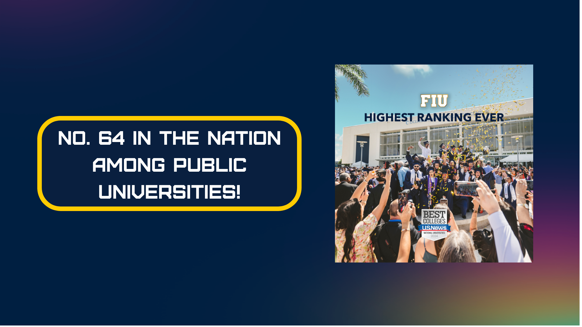 UNSTOPPABLE! FIU Achieves its Highest Ranking Ever in U.S. News 