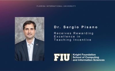 Dr. Sergio Pisano Receives Rewarding Excellence in Teaching Incentive